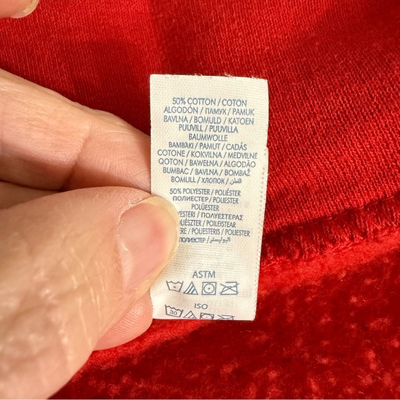 Jerzees KC Chiefs 1/4 zip sweatshirt sweater size large patch - Picture 8 of 8